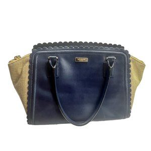 kate spade Blue and Cream Rounded Tote Handbag